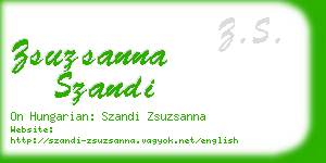 zsuzsanna szandi business card